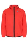 Comme Des Garçons Play Heart Print Zip Jacket Hood In Red