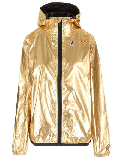 Comme Des Garçons Play K-way Jacket Jackets Gold