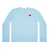 Comme Des Garçons Play Comme Des Garcons Play Kawakubo Rei Stripe Long Sleeves Blue