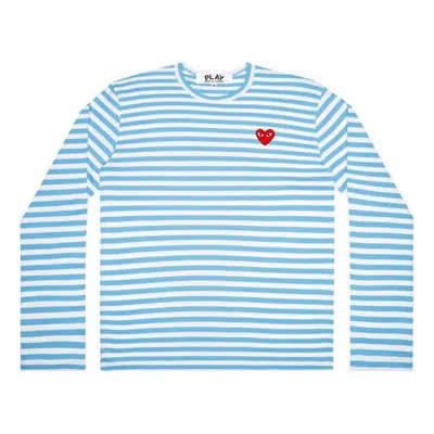 Comme Des Garçons Play Comme Des Garcons Play Kawakubo Rei Stripe Long Sleeves Blue