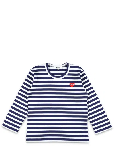 COMME DES GARÇONS PLAY KID - STRIPED LONG SLEEVE T-SHIRT
