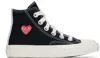 Comme Des Garçons Play Kids Black Converse Edition Chuck 70 High Top Sneakers In 1 Black