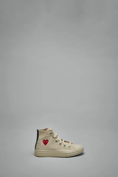Comme Des Garçons Play Kids' Chuck 70 High Top In White