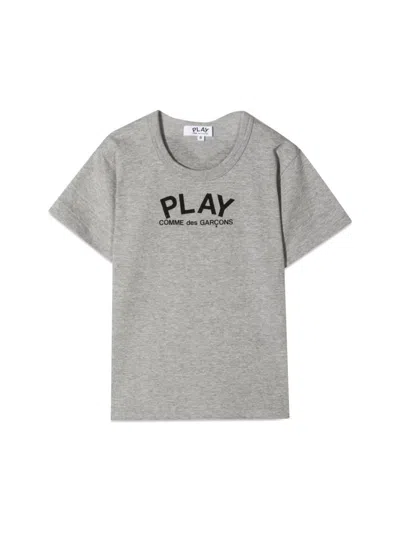 Comme Des Garçons Play Kids T-shirt Knit In Grey