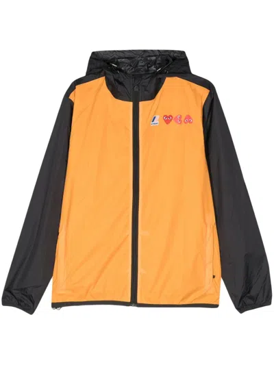 Comme Des Garçons Play K-way Unisex Jacket In Black