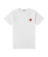 Comme Des Garçons Play Classic Heart T-shirt In White