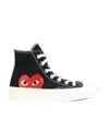 Comme Des Garçons Play Chuck 70 High-top Sneakers In Black