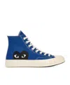 Comme Des Garçons Play Blue Converse Edition Half Heart Chuck 70 High Sneakers