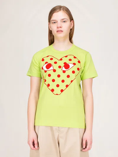 COMME DES GARÇONS PLAY LADIES T-SHIRT POLKADOT