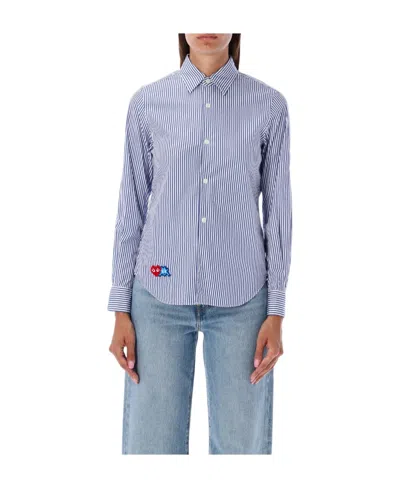 COMME DES GARÇONS PLAY LAPEL LONG-SLEEVED SHIRT