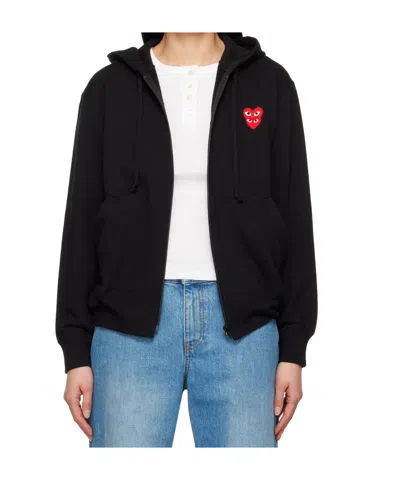 COMME DES GARÇONS PLAY LAYERED HEART HOODIE