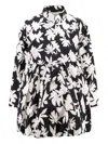Comme Des Garçons Play Leaf-print Jacket In Black