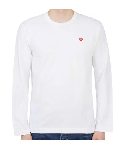 Comme Des Garçons Play Logo-appliqué Cotton T-shirt