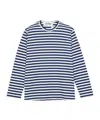 Comme Des Garçons Play X The Artist Invader Striped Long-sleeve T-shirt