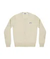 Comme Des Garçons Play Logo Cardigan In Neutral