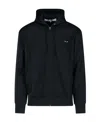 Comme Des Garçons Play Heart Applique Track Jacket In Black