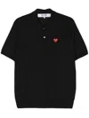 COMME DES GARÇONS PLAY COMME DES GARÇONS PLAY HEART PATCH POLO SHIRT