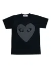 Comme Des Garçons Play Logo Heart-print T-shirt In Black