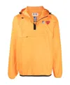 Comme Des Garçons Play Packable Ripstop Anorak K-way In Orange