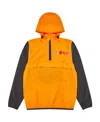 Comme Des Garçons Play K Way Hoodie Half Zip In Orange
