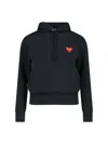Comme Des Garçons Play Comme Des Garcons Play Black Mens Fit Heart Patch Hoodie In Black  