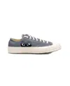 Comme Des Garçons Play Logo Pattern Printed Leisure Sports Shoes In White