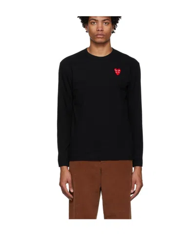 COMME DES GARÇONS PLAY LOGO LONG-SLEEVED T-SHIRT
