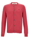 Comme Des Garçons Play Logo Patch Cardigan