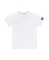 Comme Des Garçons Play Logo-patch Cotton T-shirt In White