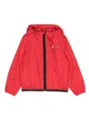 Comme Des Garçons Play Logo-patch Hooded Jacket In Red