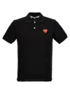Comme Des Garçons Play Man Polo Shirt Black Size S Cotton
