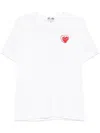Comme Des Garçons Play Logo Patch T-shirt In 白色