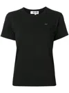 Comme Des Garçons Play Logo-patch T-shirt In Black