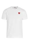 Comme Des Garçons Play Mens Comme Des Garcons Play Overlap-heart Print Cotton-jersey T-shirt In White