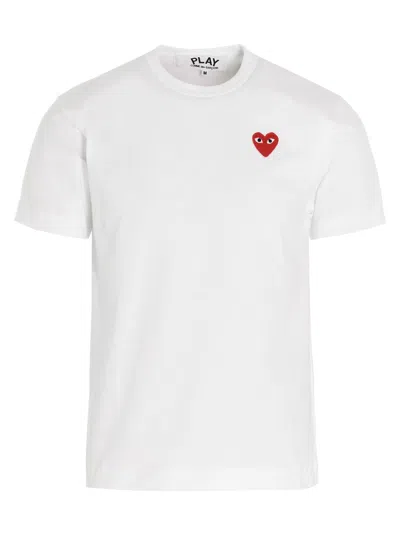 Comme Des Garçons Play Logo Patch T-shirt White