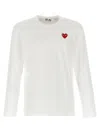 Comme Des Garçons Play White Heart-shaped Patch Long-sleeved T-shirt