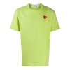 Comme Des Garçons Play Comme Des Garcons Play Logo Pattern Short Sleeve Green