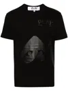 Comme Des Garçons Play T-shirt Mit Logo-print In Schwarz