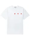 Comme Des Garçons Play "logo Print" T-shirt Clothing In White