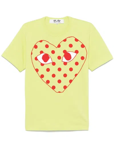 COMME DES GARÇONS PLAY LOGO-PRINT T-SHIRT