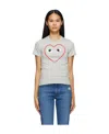 Comme Des Garçons Play Logo Printed T-shirt In Multicolor