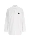 Comme Des Garçons Play Heart-patch Poplin Shirt