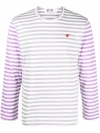 Comme Des Garçons Play Striped T-shirt