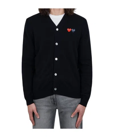 Comme Des Garçons Play Logo Sweater In Black