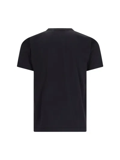 Comme Des Garçons Play Logo T-shirt In Black
