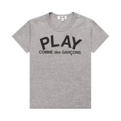 Pre-owned Comme Des Garçons Play Logo T-shirt 'grey' | Kid's Size 6
