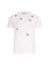 Comme Des Garçons Play Logo T-shirt In Metallic