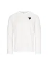 Comme Des Garçons Play Logo T-shirt In White
