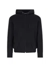 Comme Des Garçons Play Hooded Sweatshirt With Drawstring And Pockets