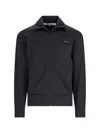 Comme Des Garçons Play Heart Applique Track Jacket In Black  